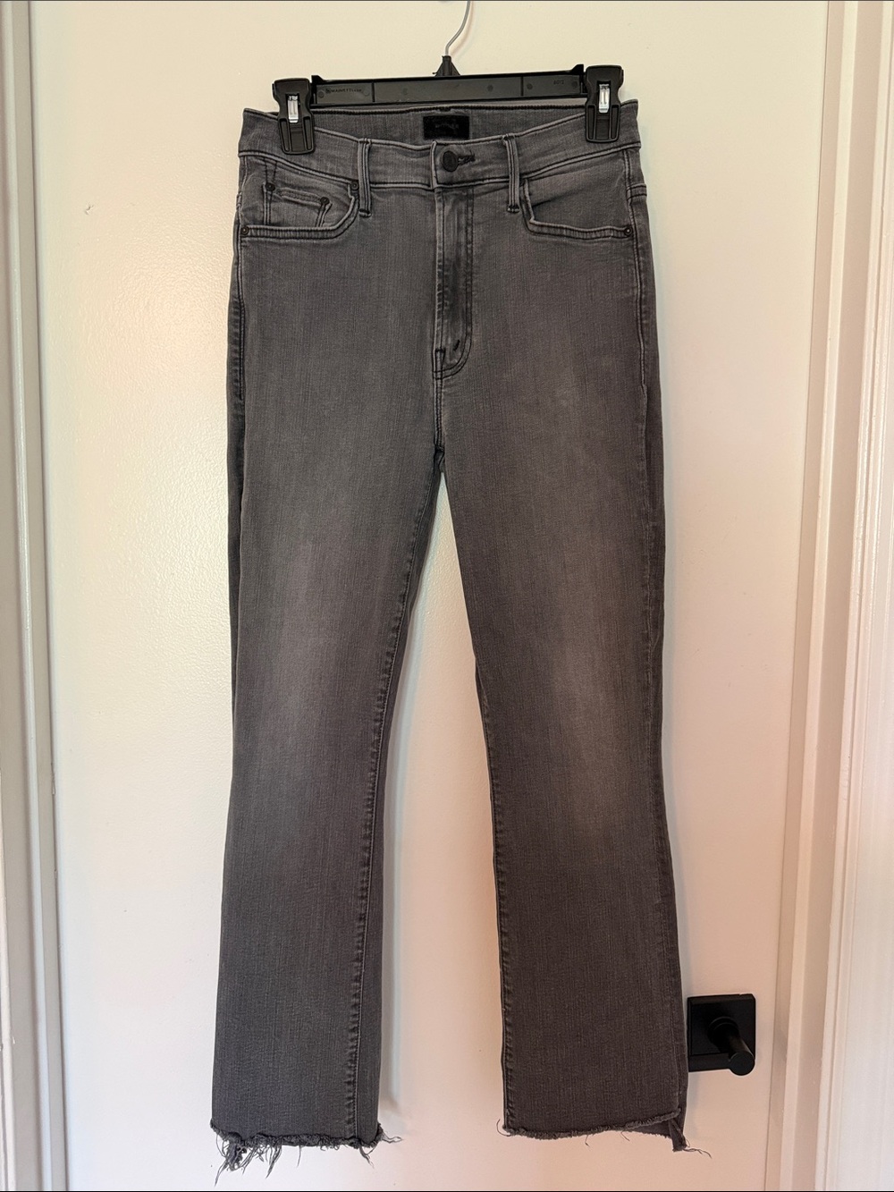 MOTHER The Insider Crop Step Fray Jeans Dancing In The Moonlight 27